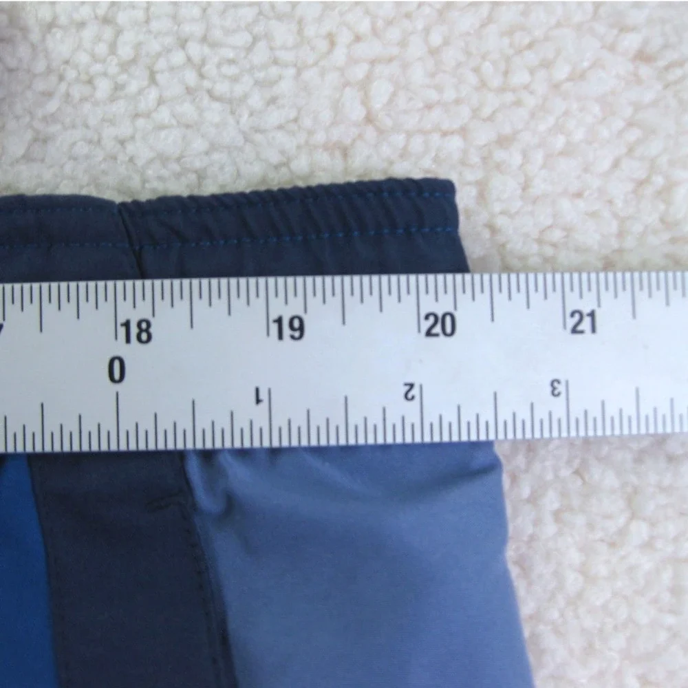 Nike Swim Trunks Mens L Blue Colorblock Board Shorts Swoosh‎ Athletic